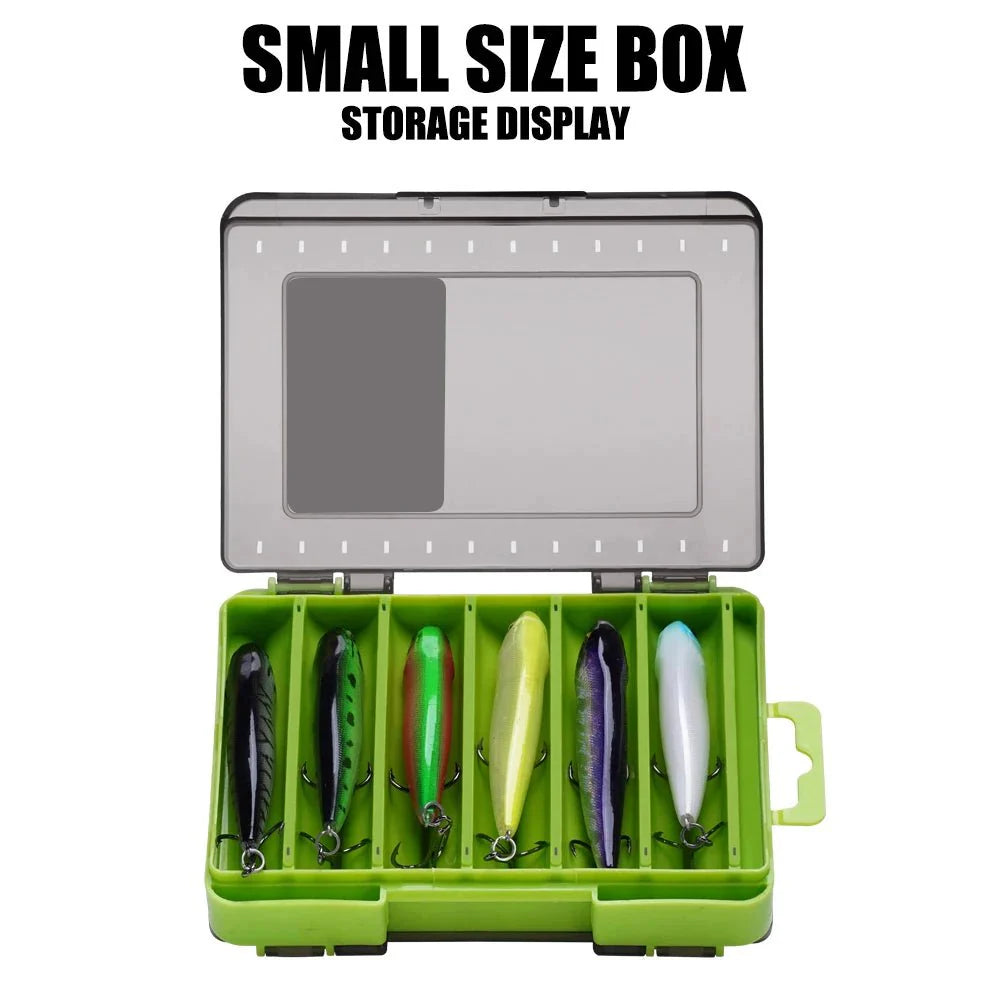 Double-Sided Fishing Tackle Box | Lightweight Lure Organizer for Anglers