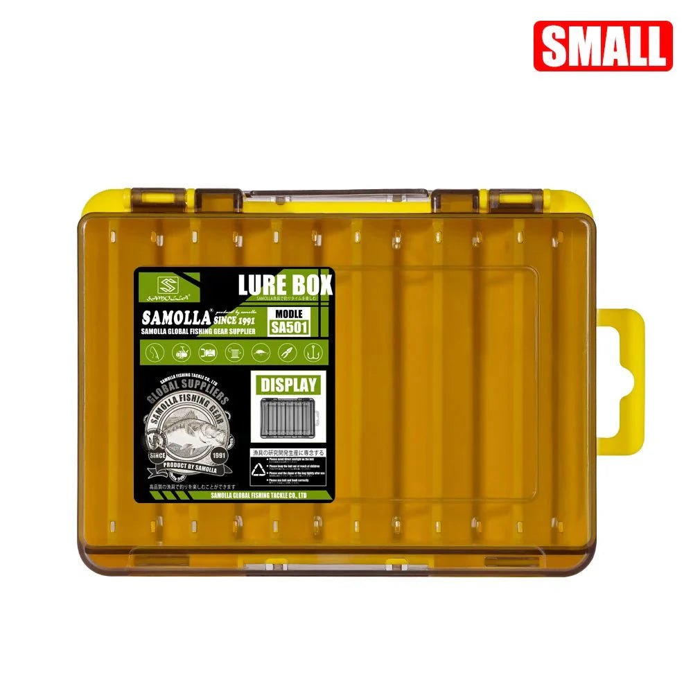 Double-Sided Fishing Tackle Box | Lightweight Lure Organizer for Anglers