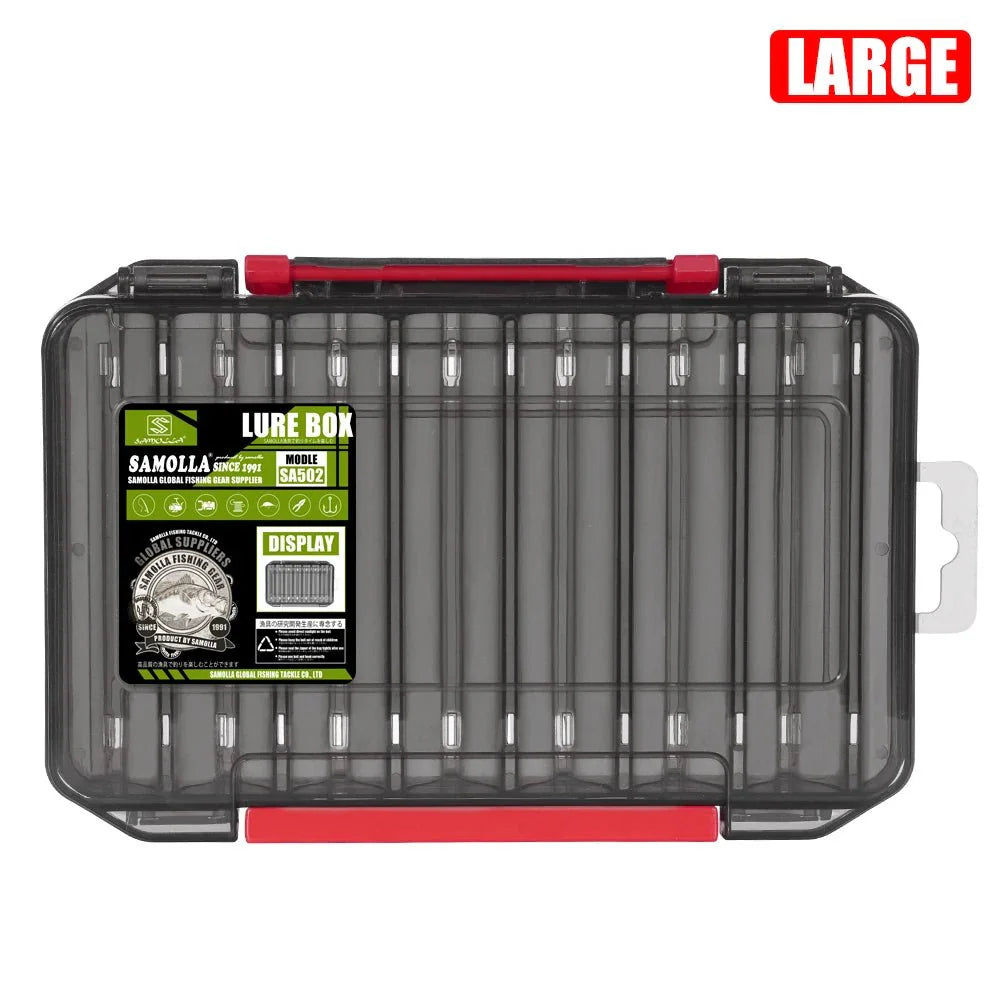 Double-Sided Fishing Tackle Box | Lightweight Lure Organizer for Anglers